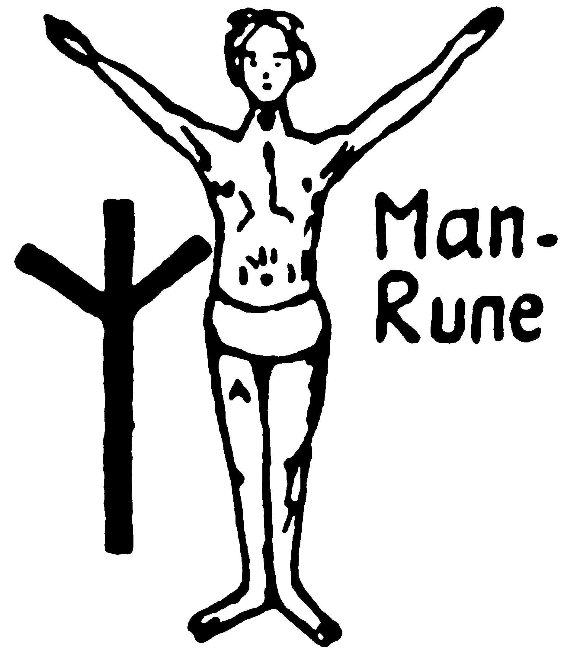 Man Rune from Rune Magic by Siegried Adolf Kummer